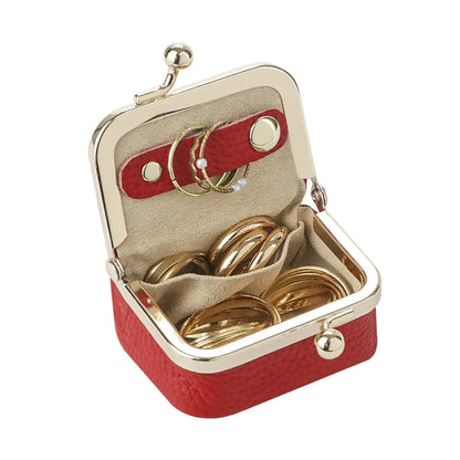 Mini Leather Jewelry Purse