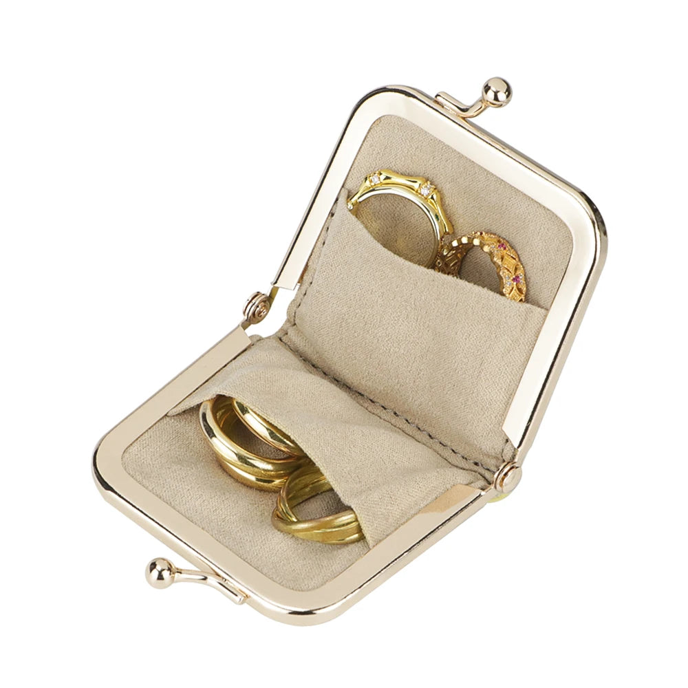 Compact Leather Jewellery Purse